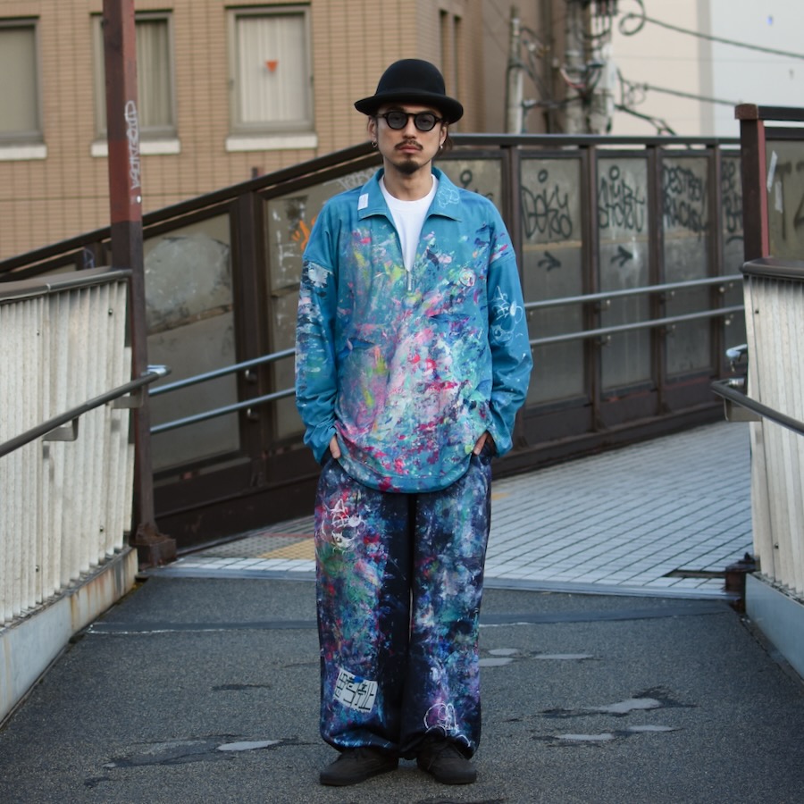 TATA ( TALKING ABOUT THE ABSTRACTION ) PRINT WIDE PANTS MUSASHI