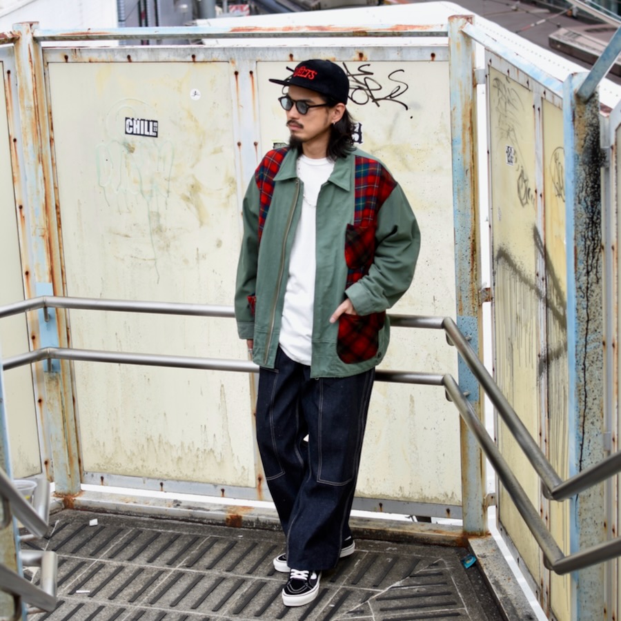 エイチユニット ( H.UNIT ) Encinitas別注 RIGID DENIM SIDE OPEN