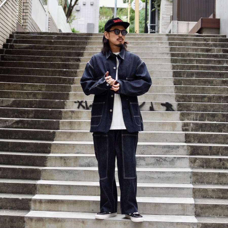 エイチユニット ( H.UNIT ) Encinitas別注 RIGID DENIM COVERALLS