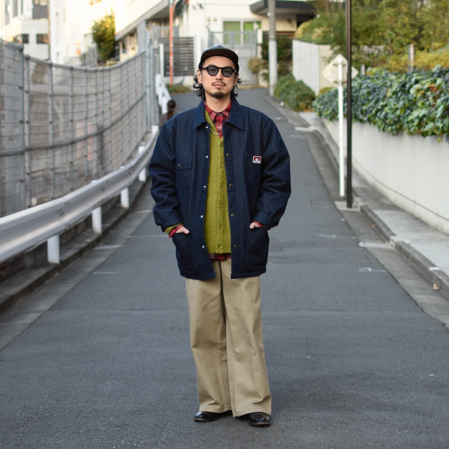 ベンデイビス ( BEN DAVIS ) U.S.A LINED DENIM COVERALL JACKET