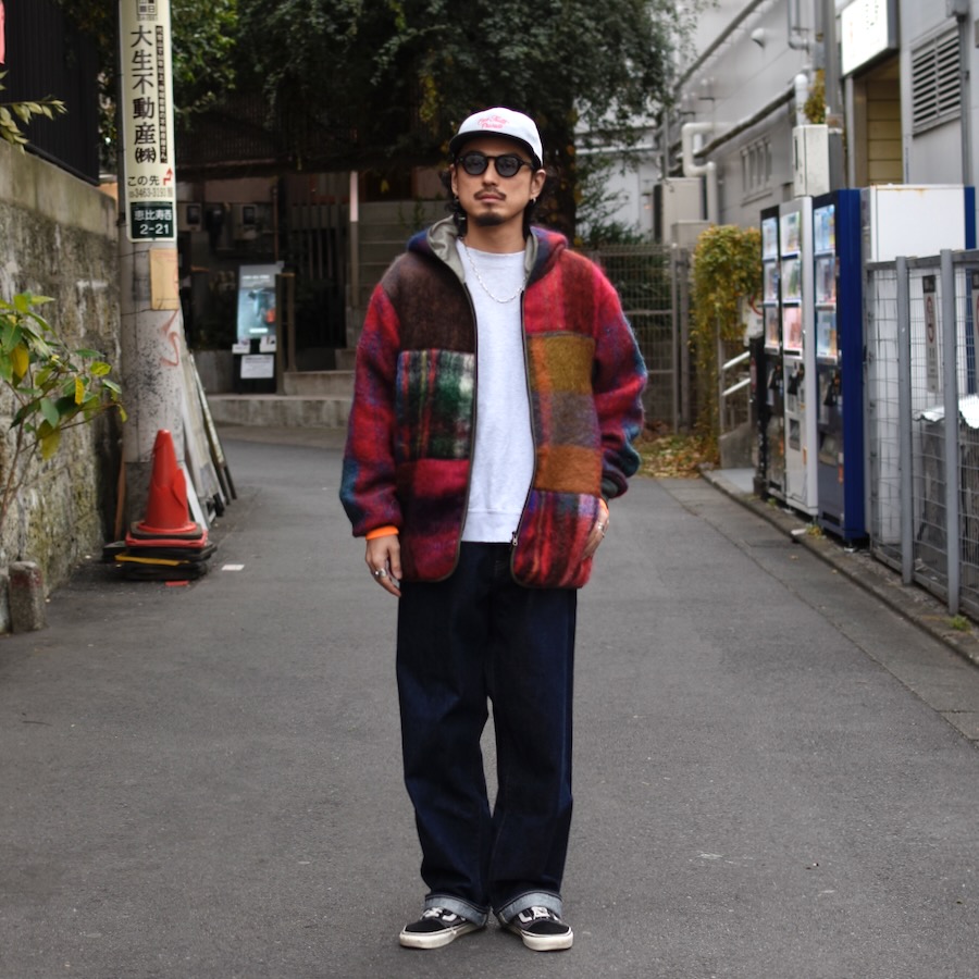 インク ( ink ) MOHAIR ZIPUP HOODIE / ヴィンテージ モヘア リメイク