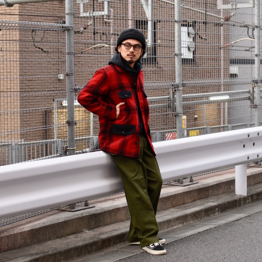 DRY BONES ウールツイード スモーキングジャケット M ボルドー 男性 レッド パシュミー スエード ボンバー ジャケット