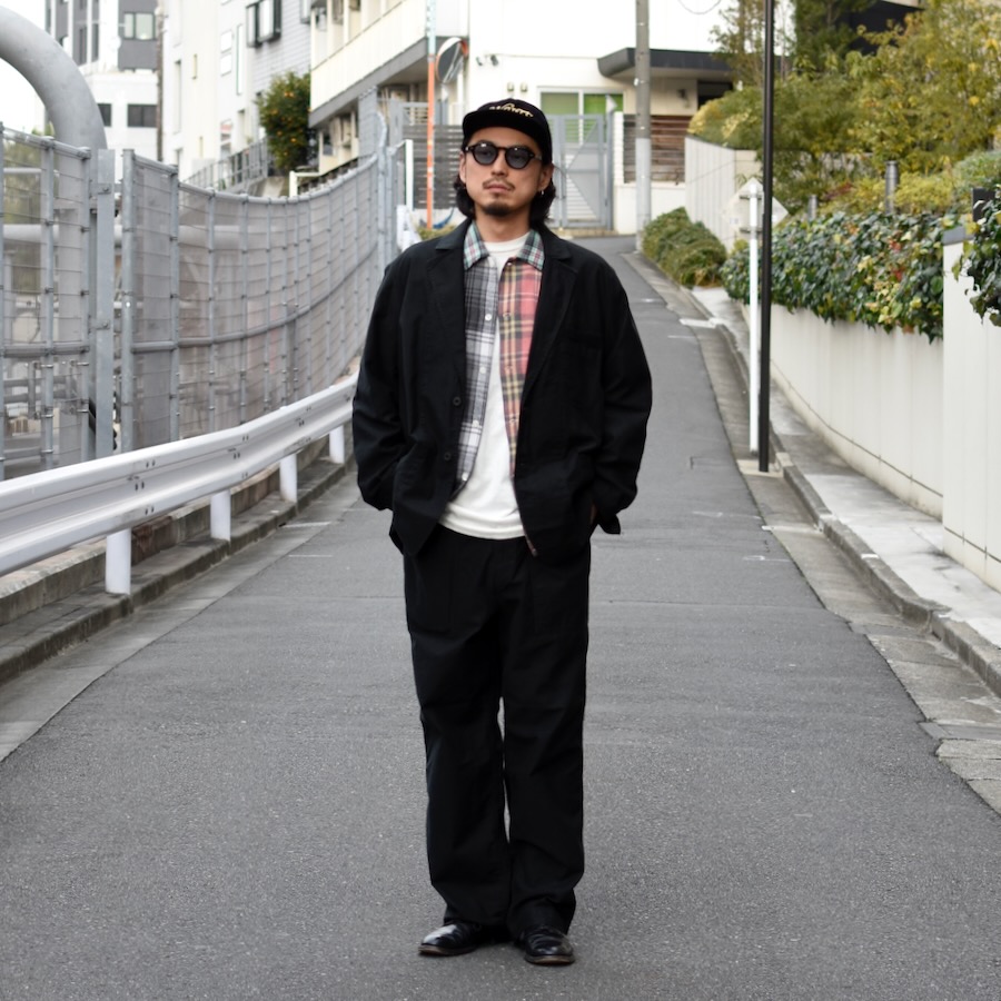エイチユニット ( H.UNIT ) BACK SATIN FATIGUE PANTS / バックサテン