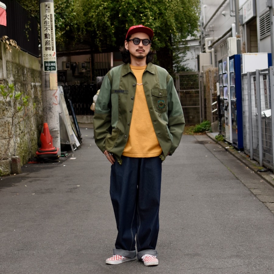 ヘラクレス HERCULES カーゴパンツ ネイビー 30 ミリタリー 30-40'S HERCULES Buckle Back Denim Painter Pants W31/L30(実寸) 30